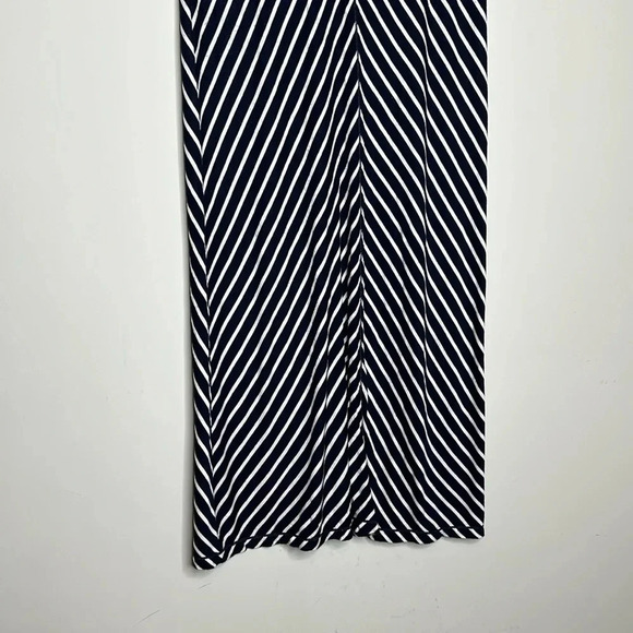 Max Studio Blue & White stripped Maxi skirt - Picture 6 of 8